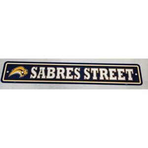 Buffalo Sabres plastic Sabres Street sign vintage